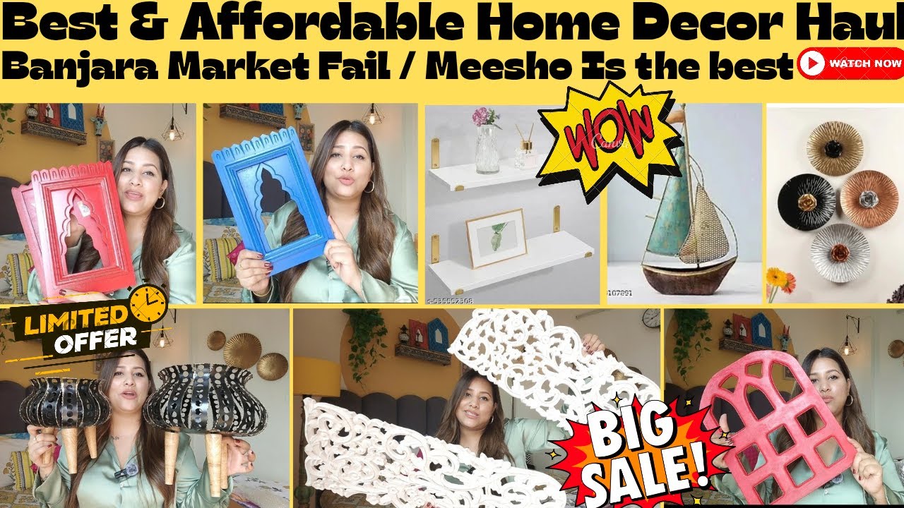 Meesho Unique & Affordable Home Decor Haul | Wall Decor Haul From Meesho