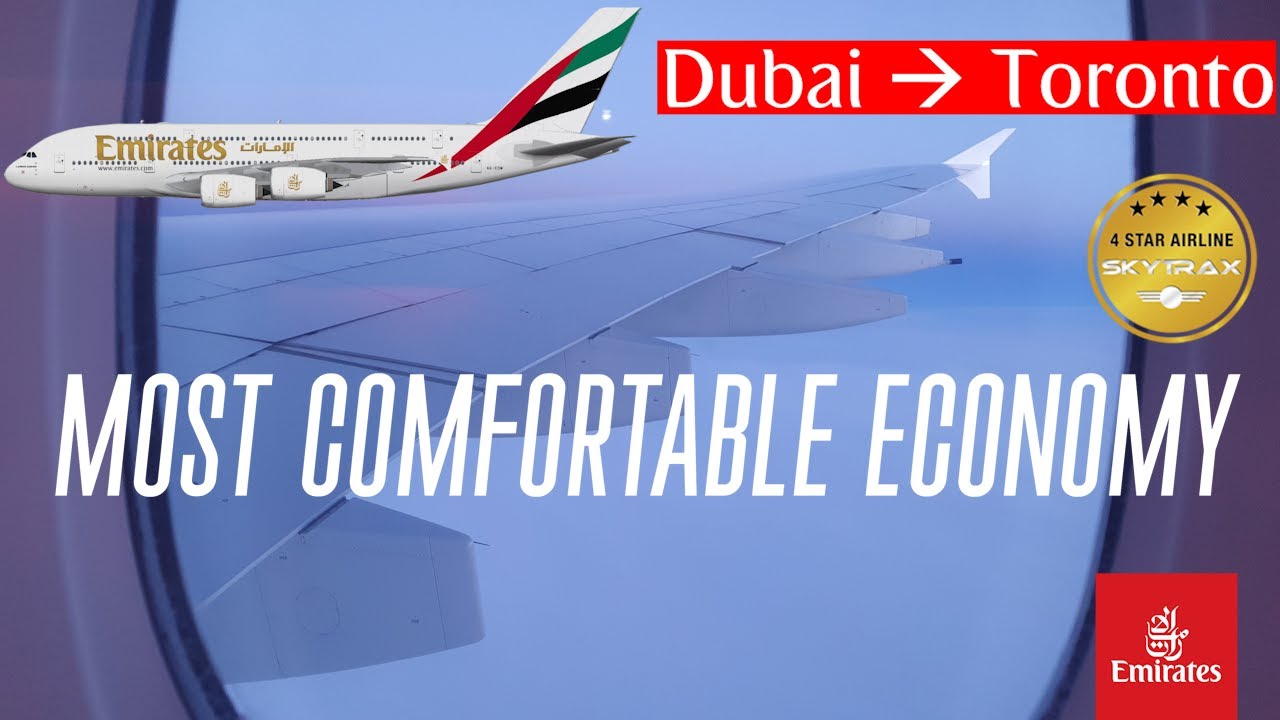 Отчёт о перелёте Emirates Airbus A380-861: Дубай 🇦🇪 — Торонто 🇨🇦 (эконом-класс)