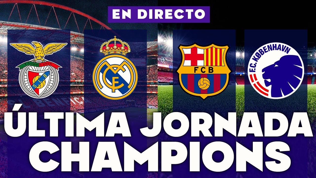 🔴REACCIONANDO al BENFICA vs REAL MADRID y BARCELONA vs COPENHAGUE EN VIVO | CHAMPIONS LEAGUE