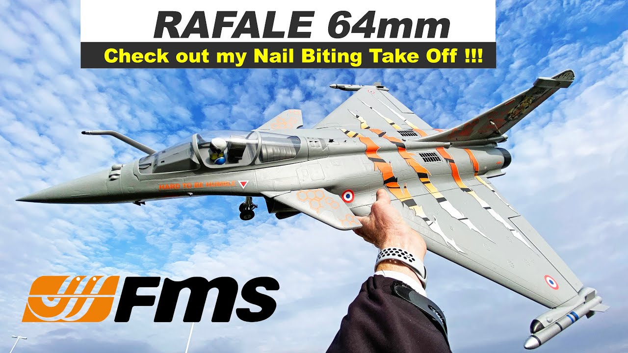 Amazing FMS Rafale 64mm EDF Jet - You Gotta See This Takeoff!