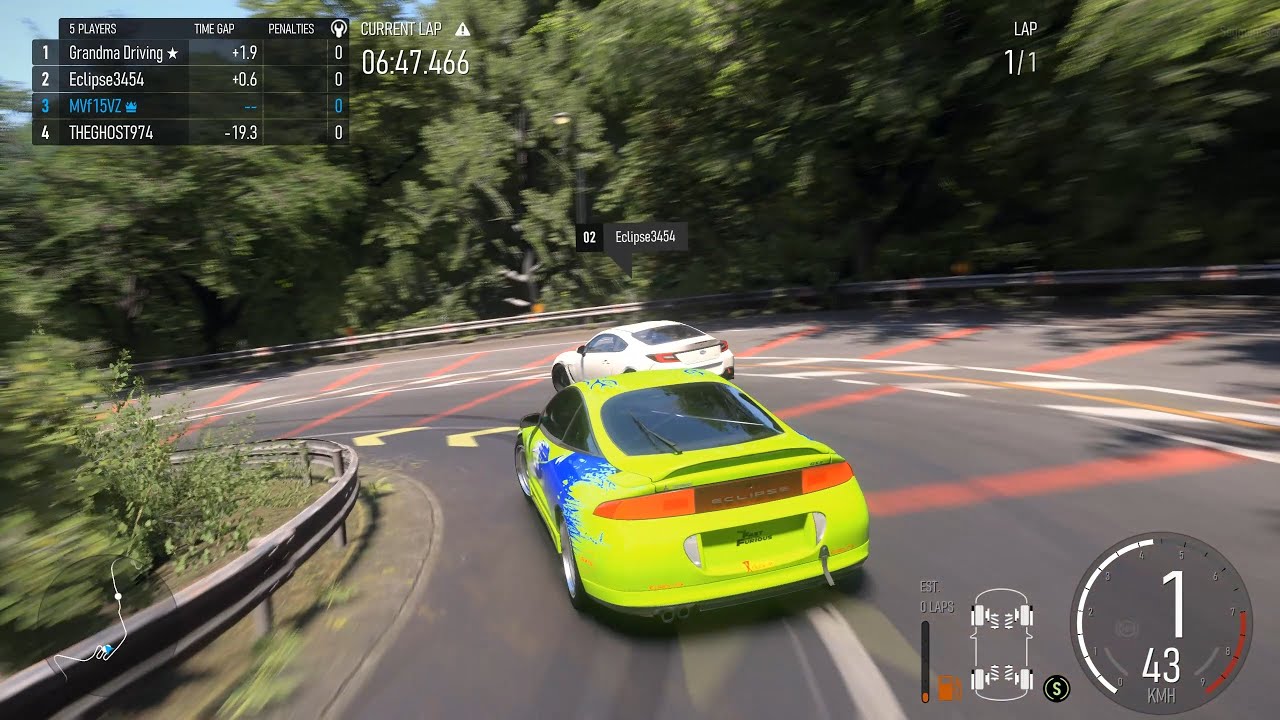 The Iconic Green Eclipse GSX Tearing Through Fujimi Kaido (Forza Motorsport)