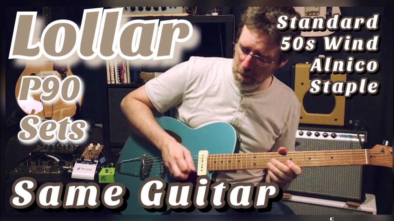 Lollar P90-a-Thon: Стандарт против 50-секундных Ветер против Степлера против Альнико Полюс — срав...