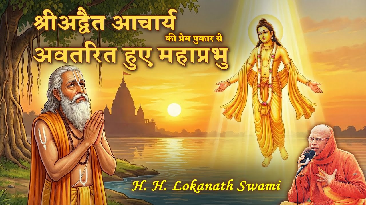श्रीअद्वैत आचार्य की प्रेम पुकार से प्रकट हुए महाप्रभु  || H. H. Lokanath Swami