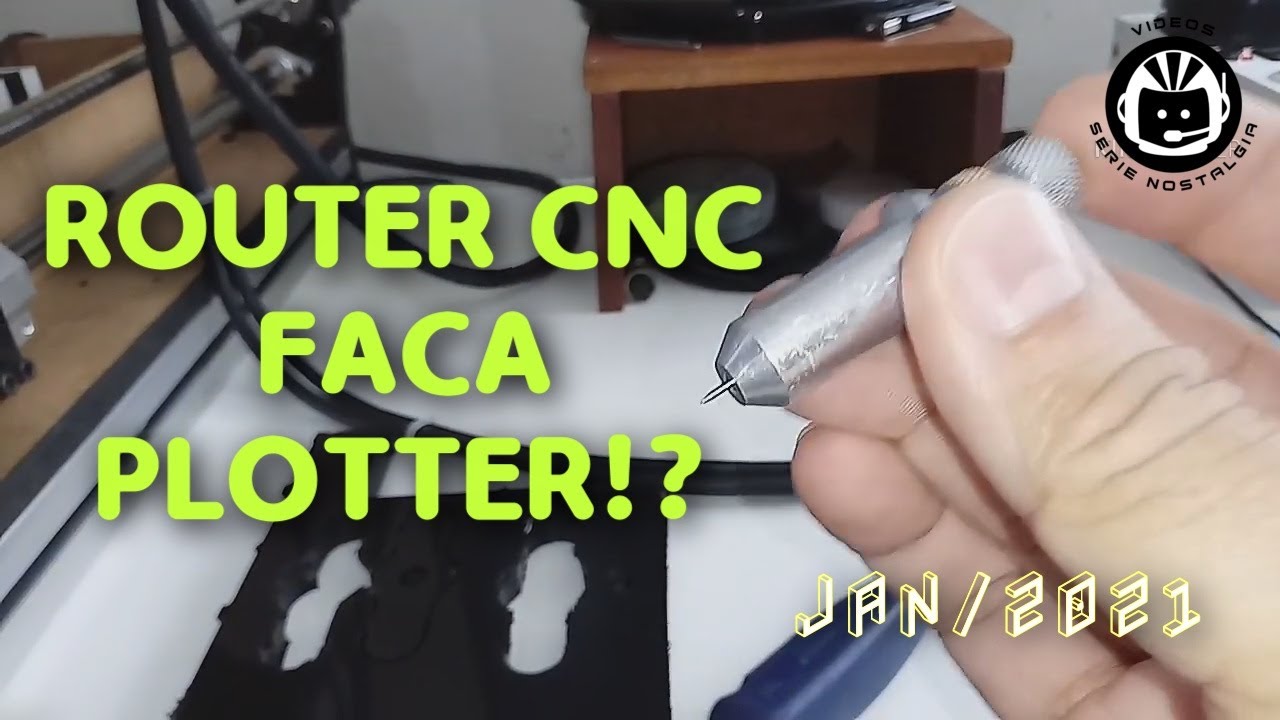 Transformando uma Router Cnc em Plotter de Corte - Série Nostalgia!