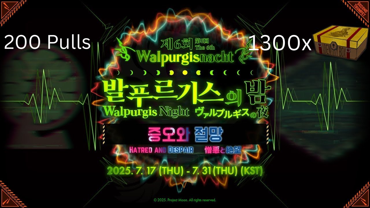 [Limbus Company] Huge spending on my first Walpurgis Night!!