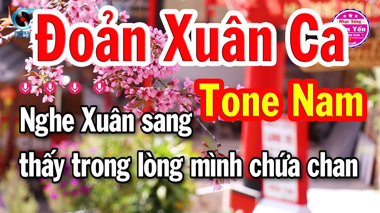 Đoản Xuân Ca Karaoke Tone Nam ( C# ) Nhạc Xuân Dễ Hát 2026 | Nhạc Sống Cẩm Yến