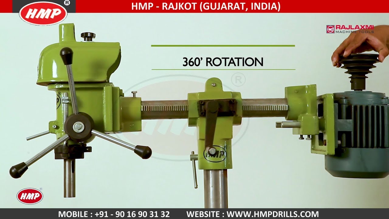 HMP Pillar Cum Radial Drilling Machine Manufacture By Rajlaxmi Machine Tools