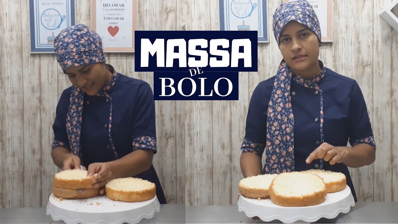 MASSA 3 INGREDIENTES l Massa de bolo