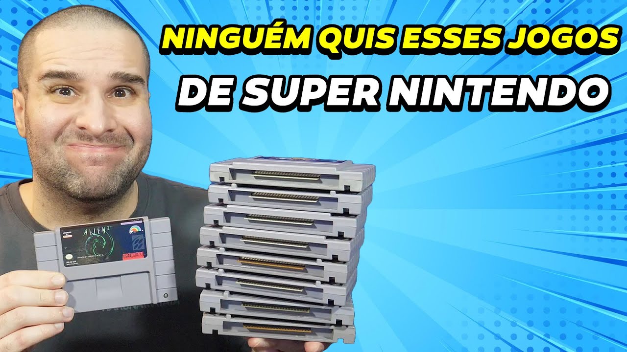 NINGUÉM QUIS ESSES JOGOS ORIGINAIS DE SUPER NINTENDO