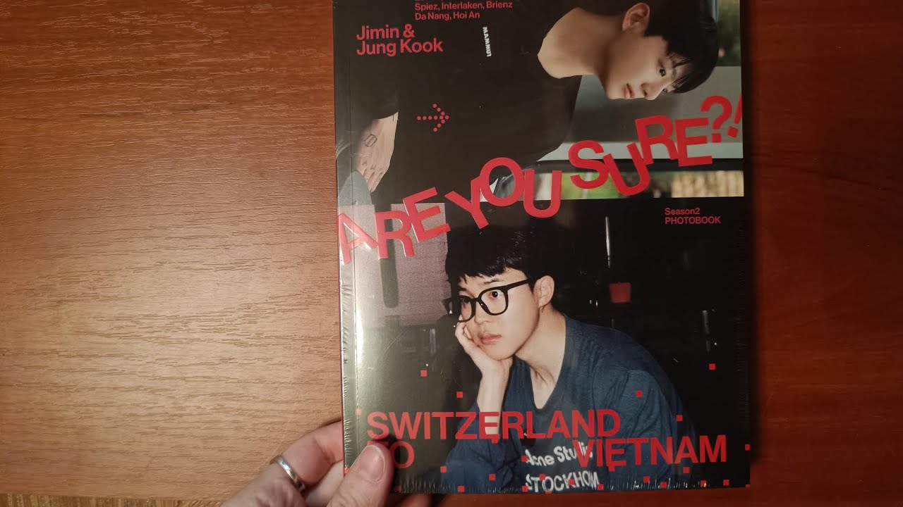 Jimin x Jung Kook Are You Sure?! Season2 PHOTOBOOK unboxing