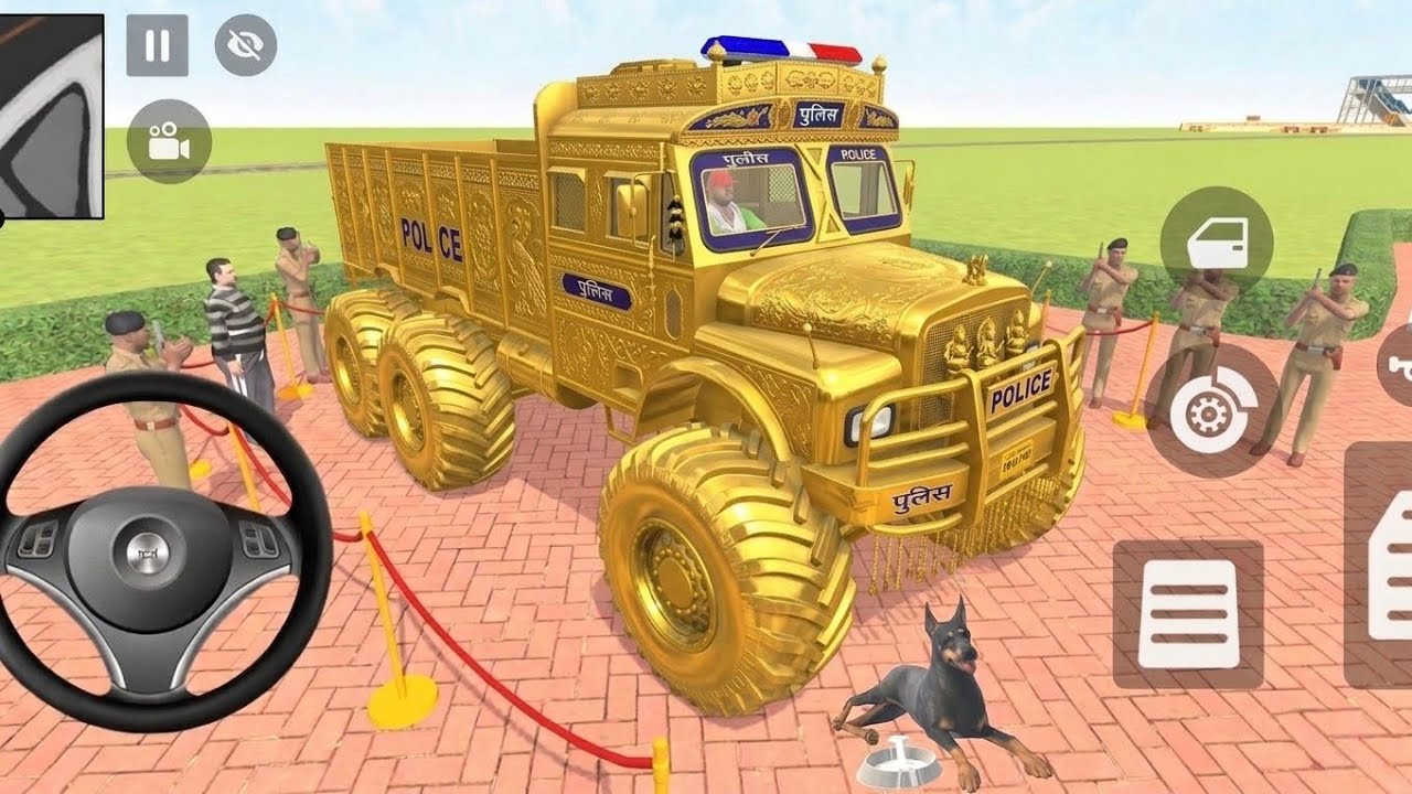 🤑Indian Thift Auto Simulator🤩Indian Showroom Purchase😯Modified Lexriy Golden Police Truck& Car🥳Game