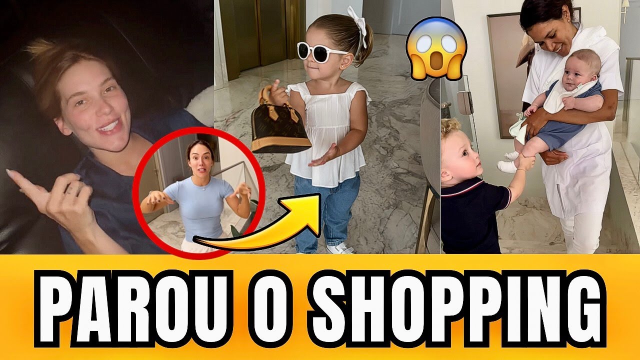 MARIA FLOR ARRASTA MULTIDÃO EM SHOPPING 😱 VIRGÍNIA SEM ACREDITAR