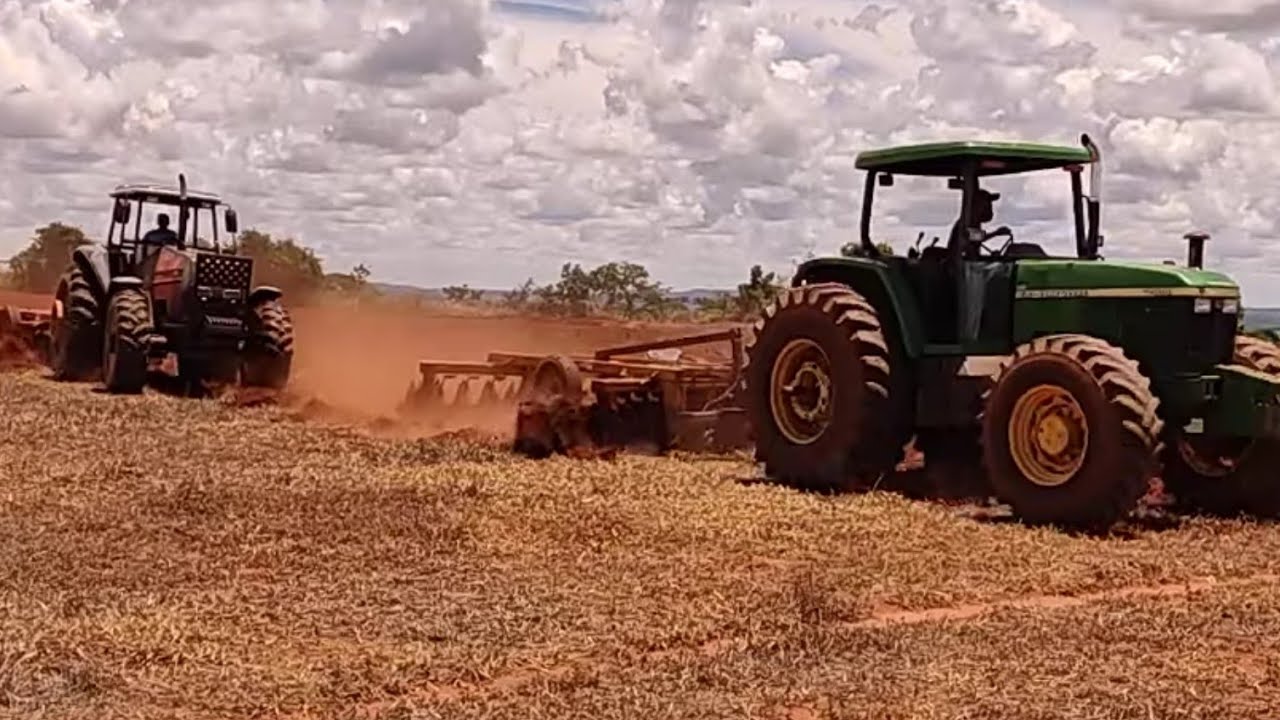 TRATORMEC... JONH-DEERE 7500 OU VALTRA BH 140???QUAL DOS DOIS É MELHOR NA GRADE???ESSE DUELO É BRUTO