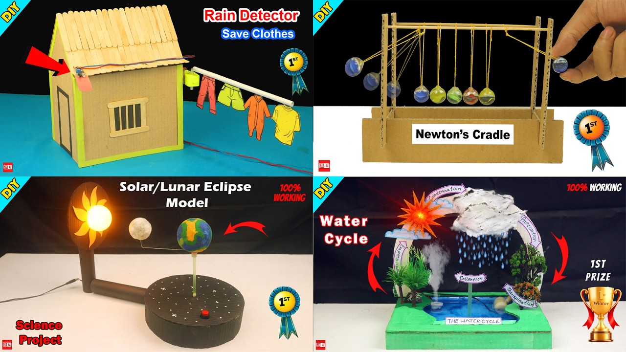5 Top New Science Project Ideas for School   Easy Science Project Compilation