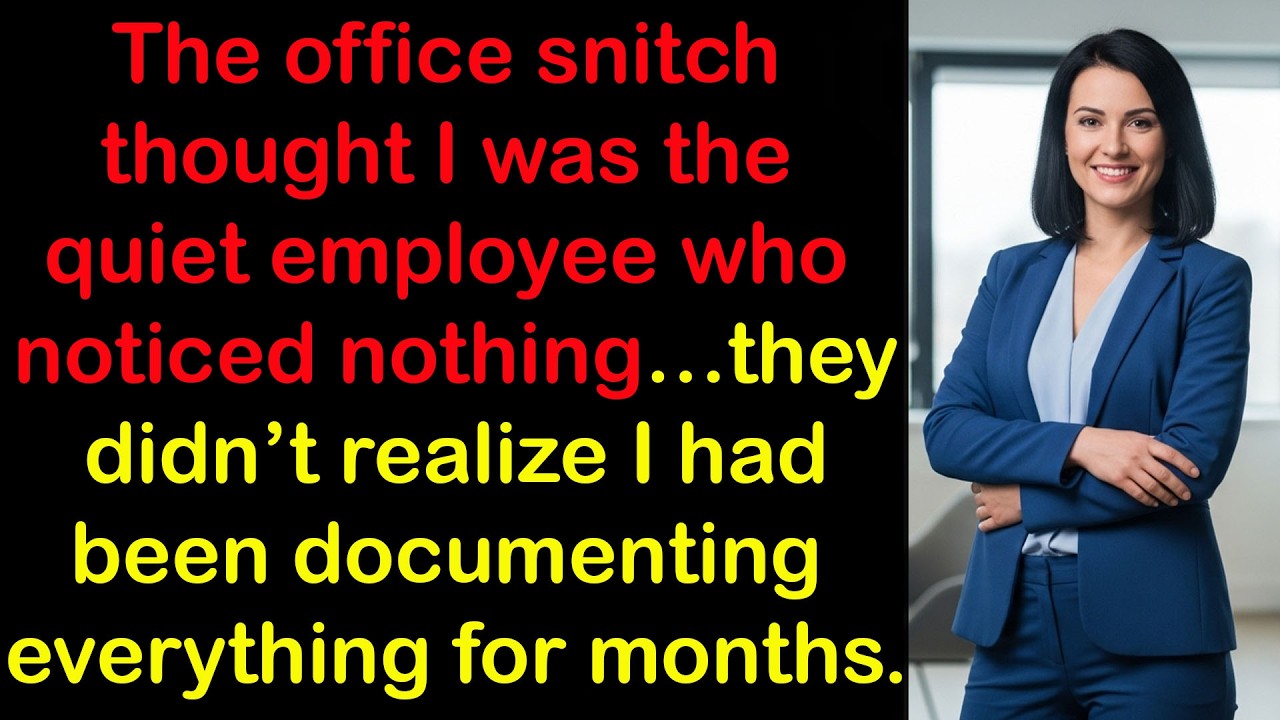 The Office Snitch Thought I Was Harmless — Until the System Exposed Them