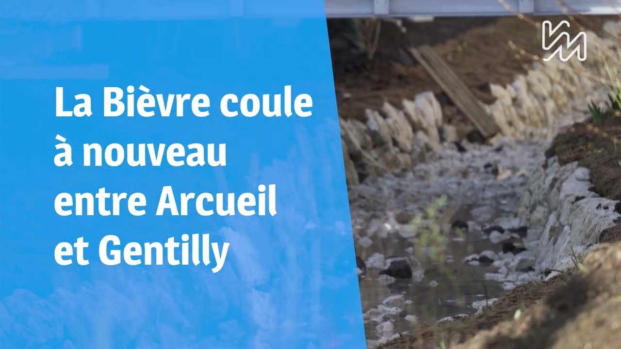 La Bièvre coule à nouveau entre Arcueil et Gentilly