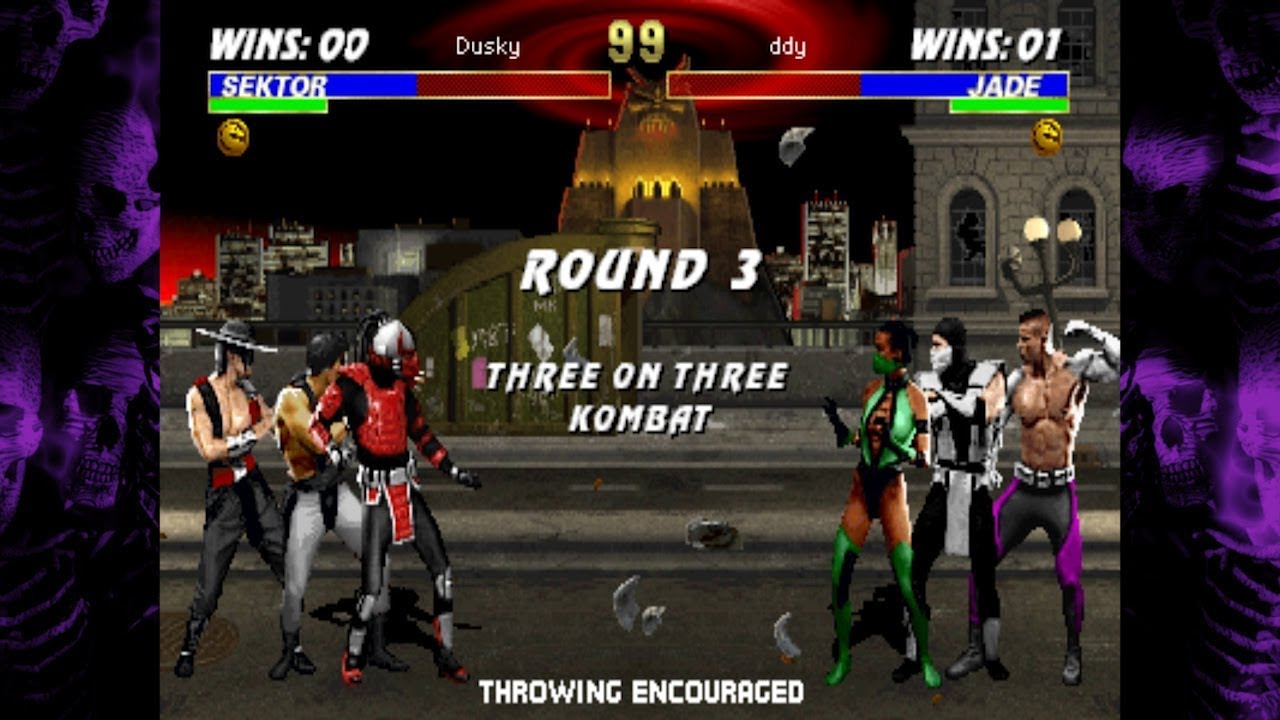 UMK3 -  3 on 3 (6 players) Team Kombat (10/6/19) MAME/Kaillera Casuals