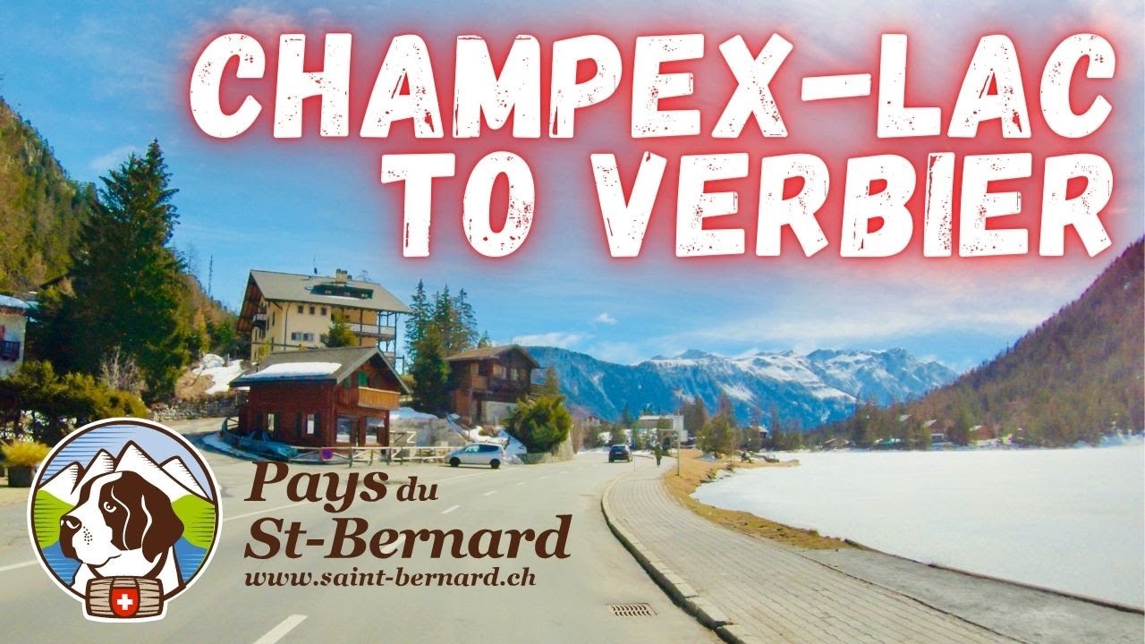 Driving Campex-Lac to Verbier | Stunning mountains roads 4K