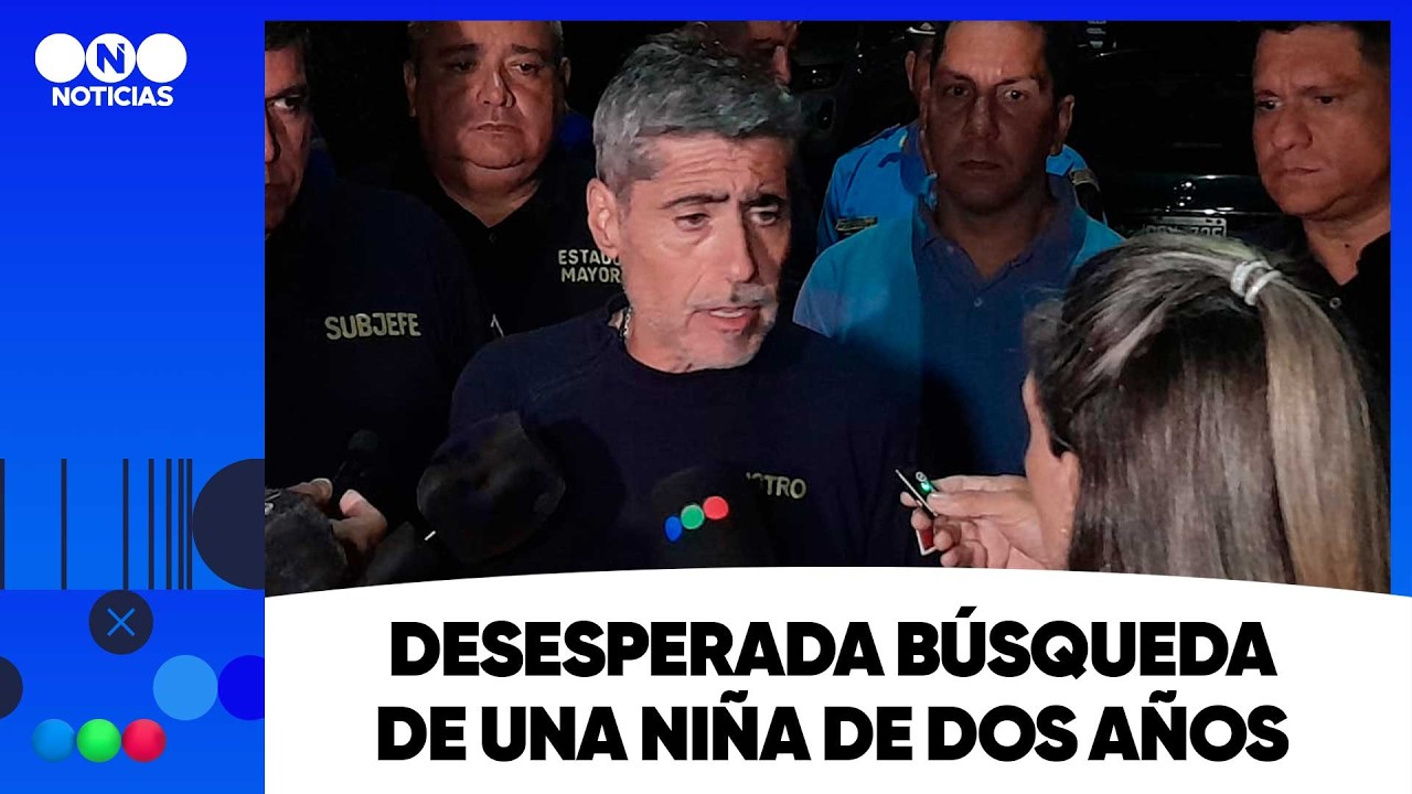 Desesperada búsqueda de una niña de dos años.