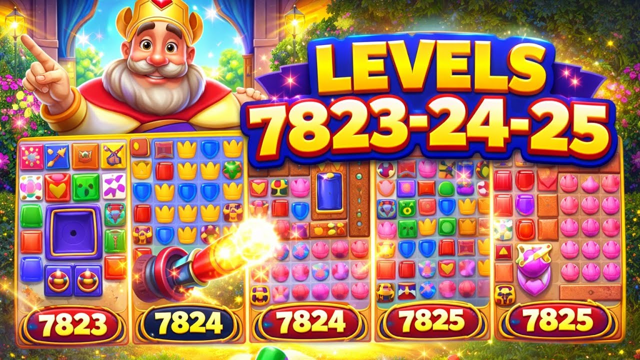 Royal Match Level 7823-7824-7825 Hard Levels 😱 | Full Gameplay & Smart Strategy