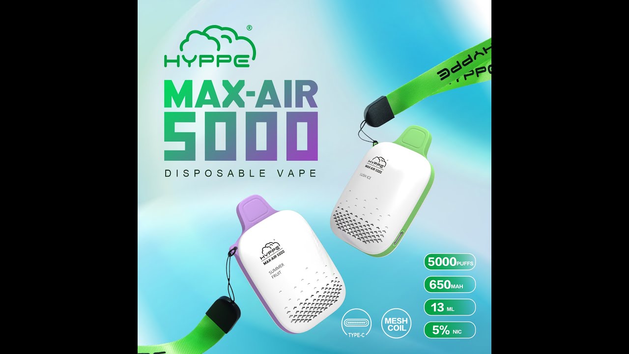 Hyppe Max Air Rechargeable 5000 Puffs Disposable | Best Vape News