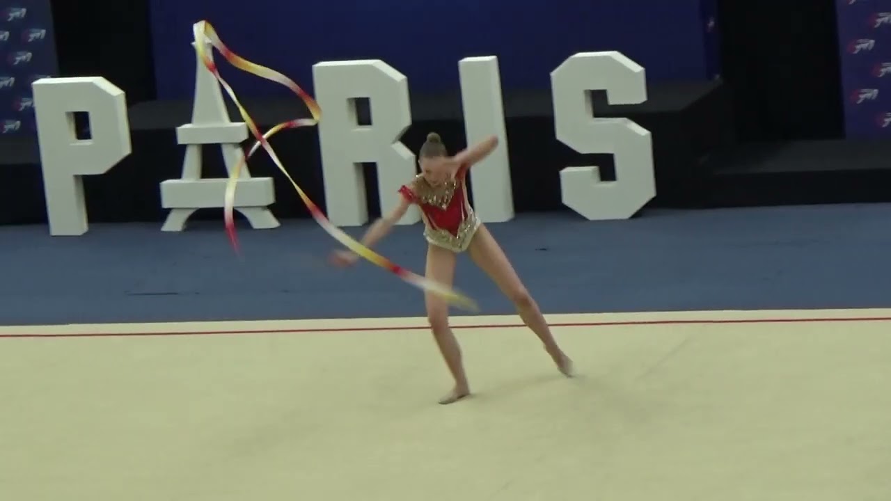 Yseult ZAVAGNO ruban - 2025 Championnats de France Junior AA