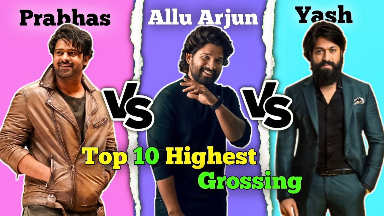 Prabhas против Allu Arjun против Yash: сравнение 10 самых кассовых фильмов 🤯