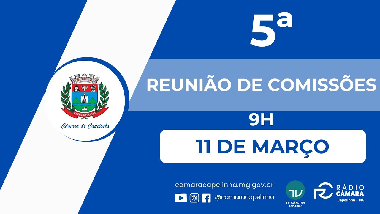 5ª REUNIÃO DAS COMISSÕES PERMANENTES DE 11DE MARÇO DE 2026 - 9H