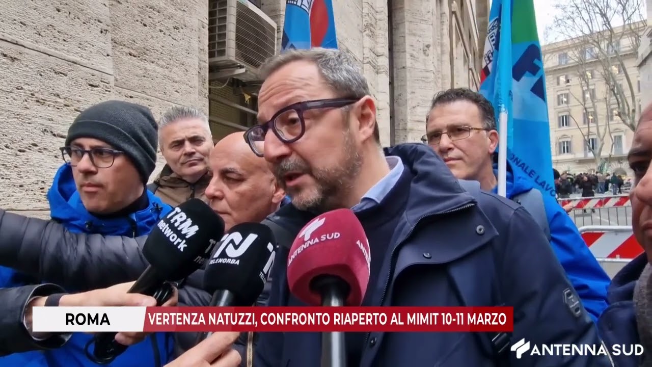 2 MARZO 2026 - ROMA: VERTENZA NATUZZI, CONFRONTO RIAPERTO AL MIMIT 10-11 MARZO