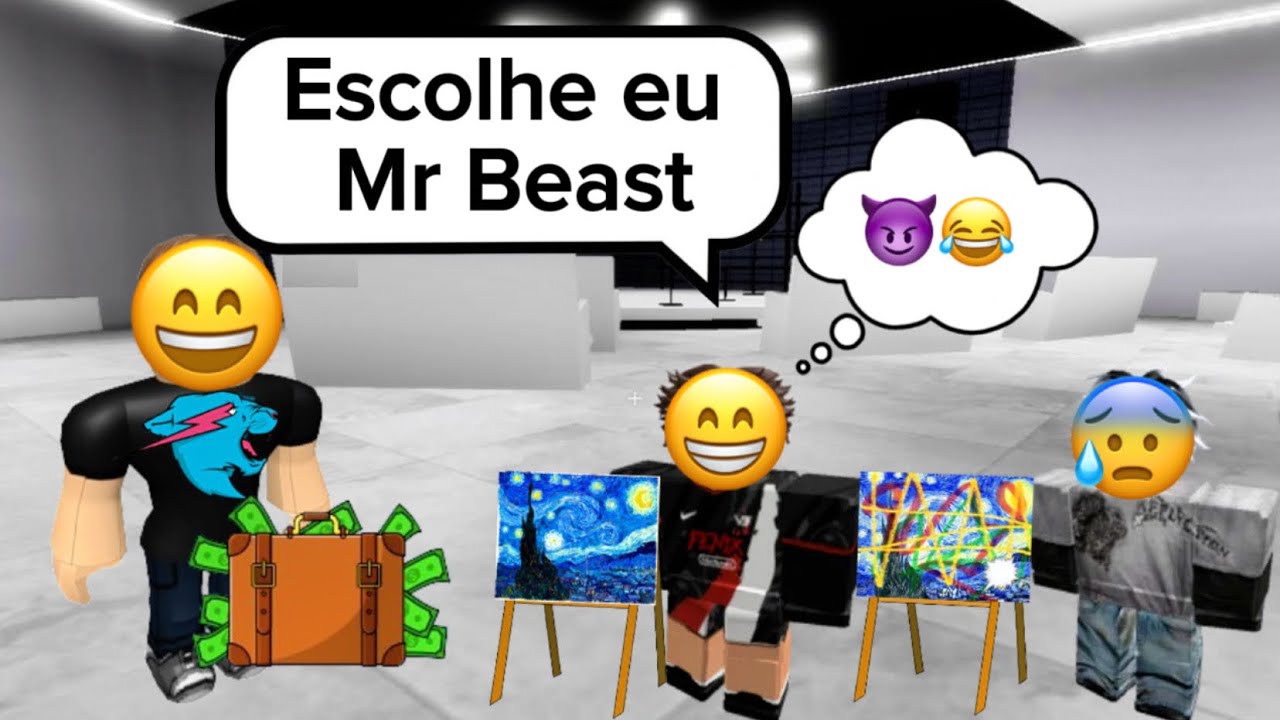 O menino malvado que enganou o Mr Beast - História Roblox