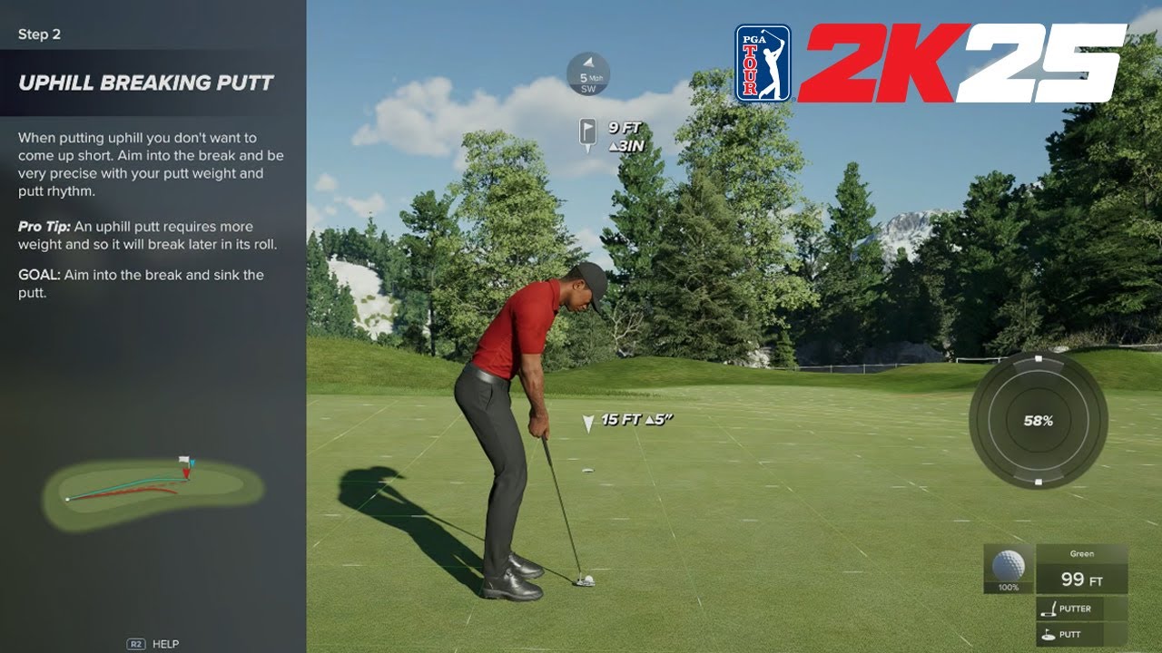 PGA TOUR 2K25 Lessons - Putt Training