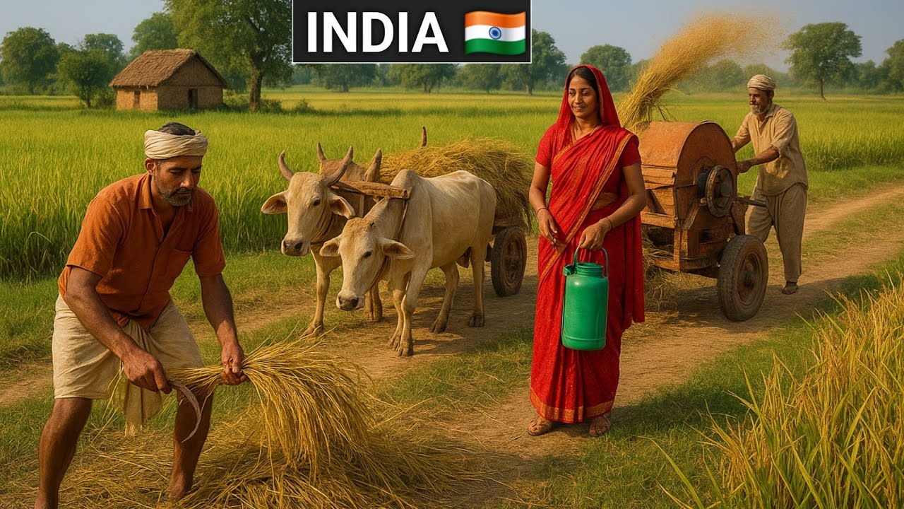 Real Indian Farming Life 🚜🌾 | Bihar Village Harvest & Countryside Vlog