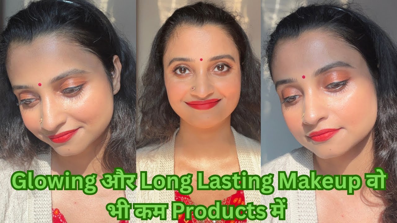 Glowing and Long Lasting Makeup with Fewer Products (In Winter)