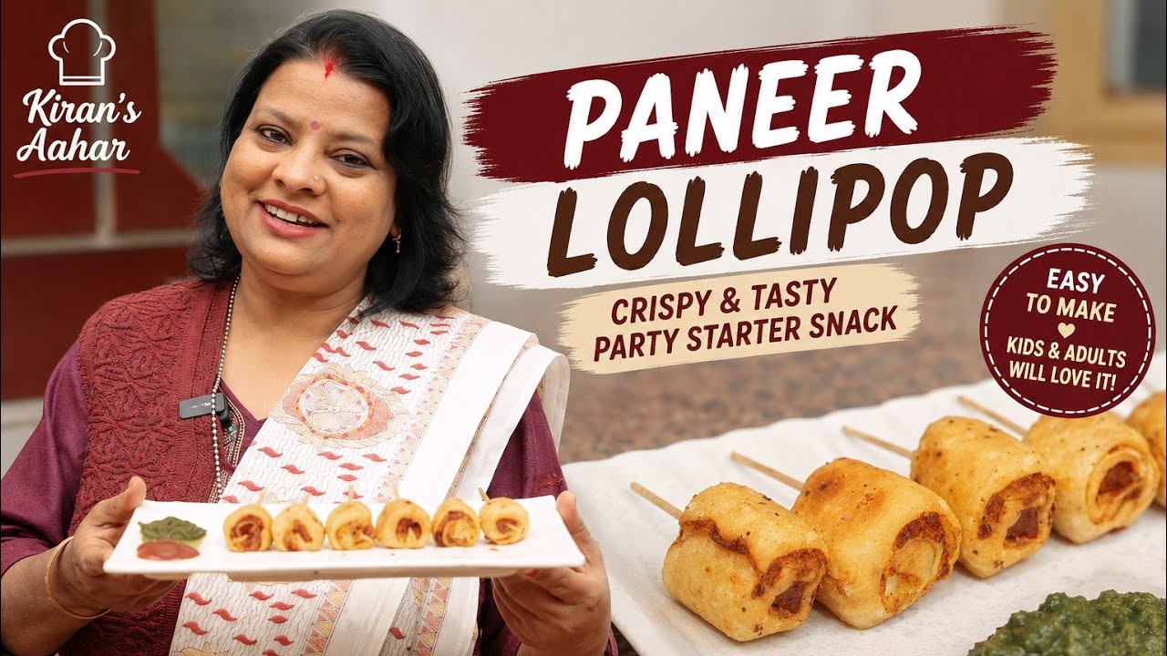 Paneer Lollipop Recipe | Crispy Paneer Lollipop at Home | Party Starter Snack