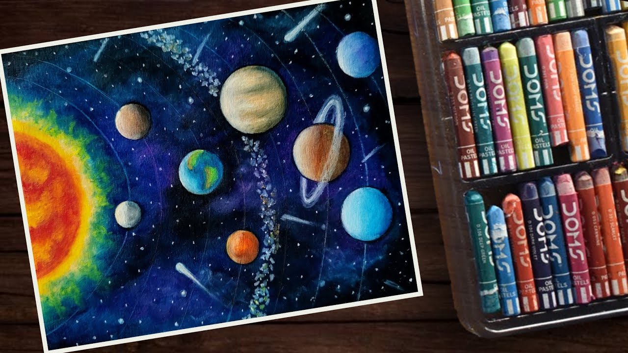 Solar System Drawing Easy Step by Step | How to Draw a Asteroid easy | Meteorite/Comet Drawing Easy