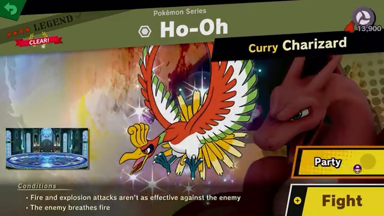 Super Smash Bros. Ultimate - Ho-Oh w/ No Spirits (Max Score of 1,390,000)