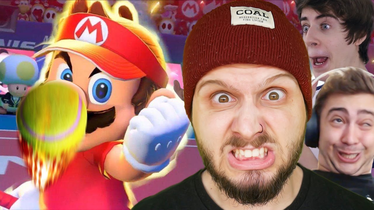 TAMO JOGANDO QUEIMADA NESSA PO%$! | Mario Tennis ft.Alanzoka e Cellbit