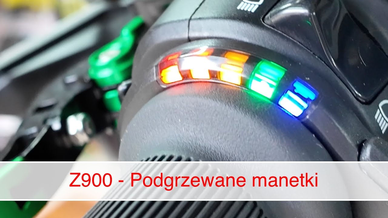 Kawasaki Z900 - montaż  podgrzewanych manetek