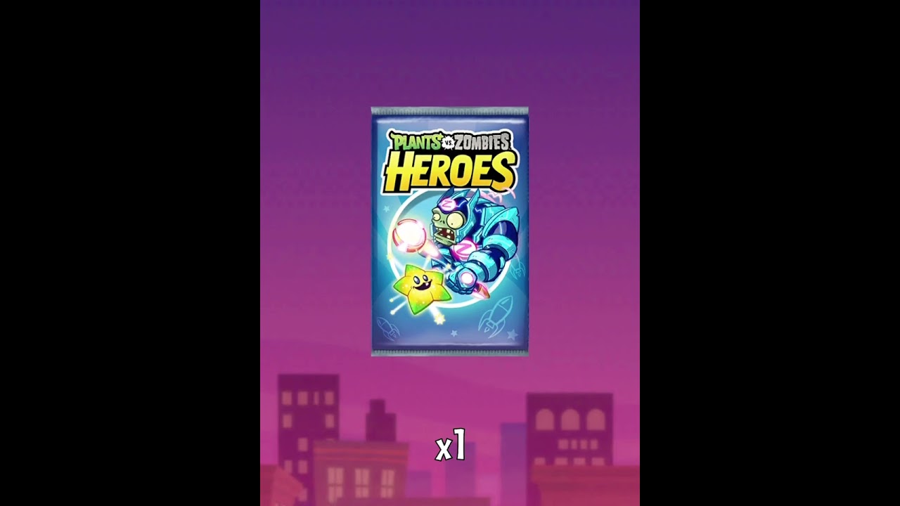 This is what YOU can expect from a galactic gardens pack in pvz heroes (pvz heroes gameplay)