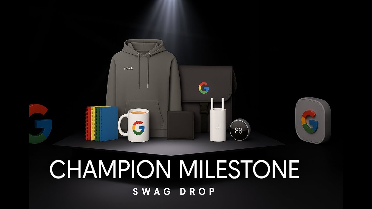 UNBOXING Google Cloud Arcade Champion Swag 🎁 | Milestone Rewards 2024