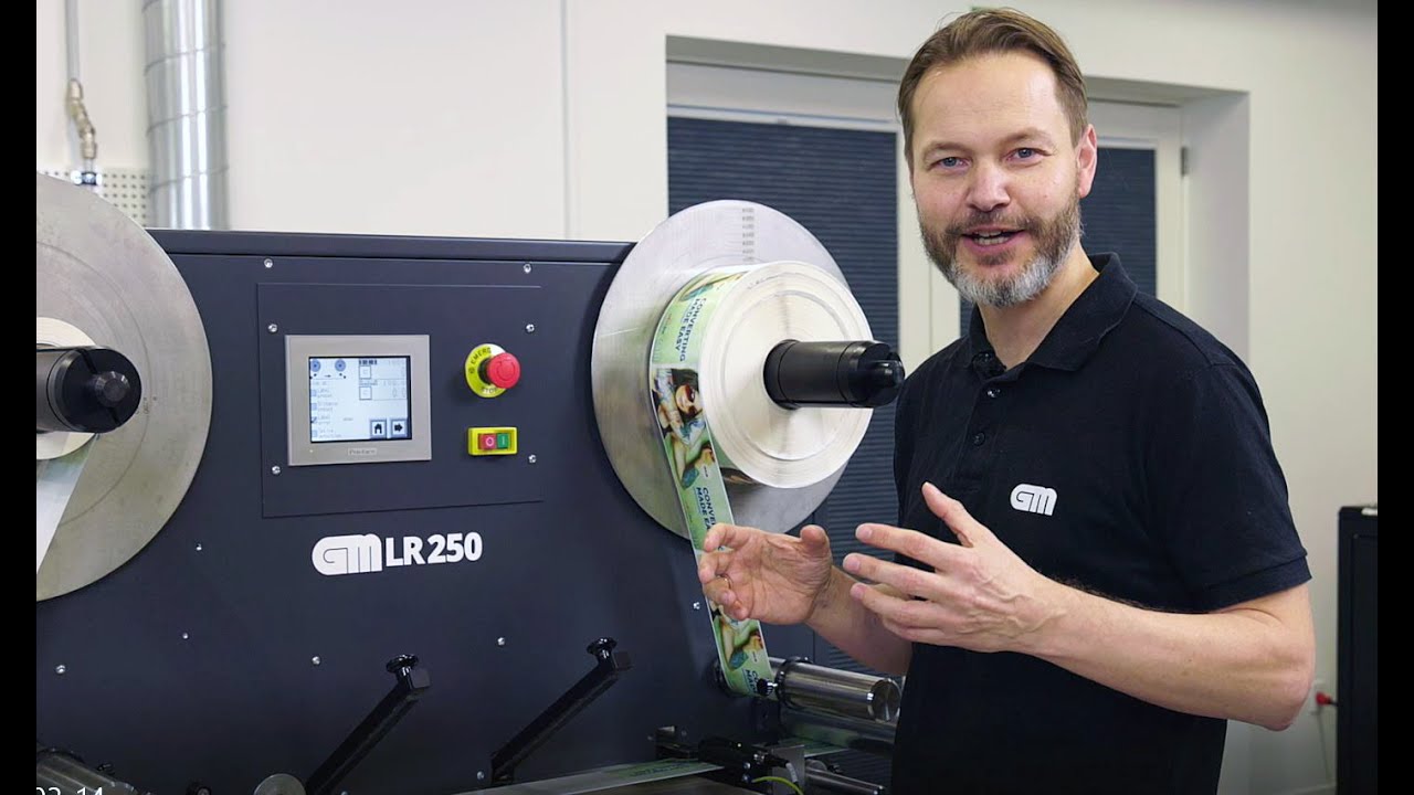 LR250 Label inspection rewinder for superior winding quality