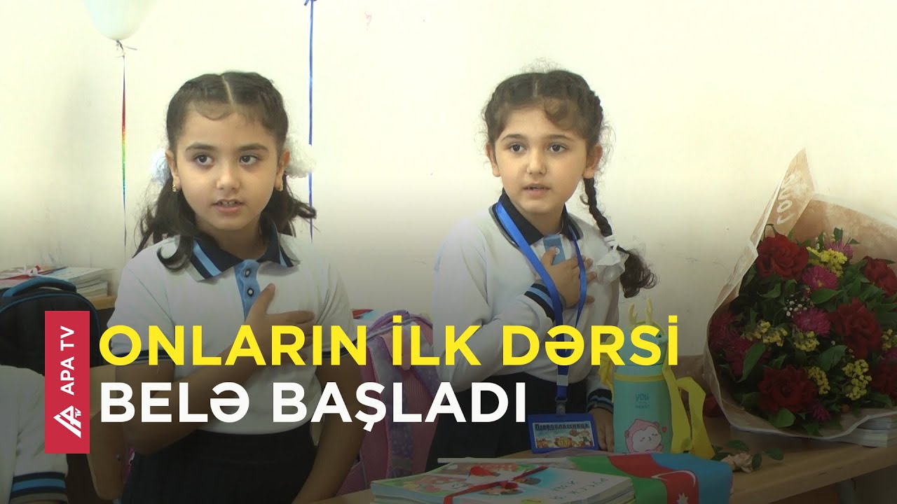 Masazır kənd 4 nömrəli tam orta məktəbdə ilk zəng sevinci – APA TV
