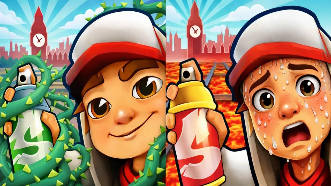 Subway surfers : Plant invasion 🆚 Floor is lava 🌋 No floor challenge I Subway surfers London 2026