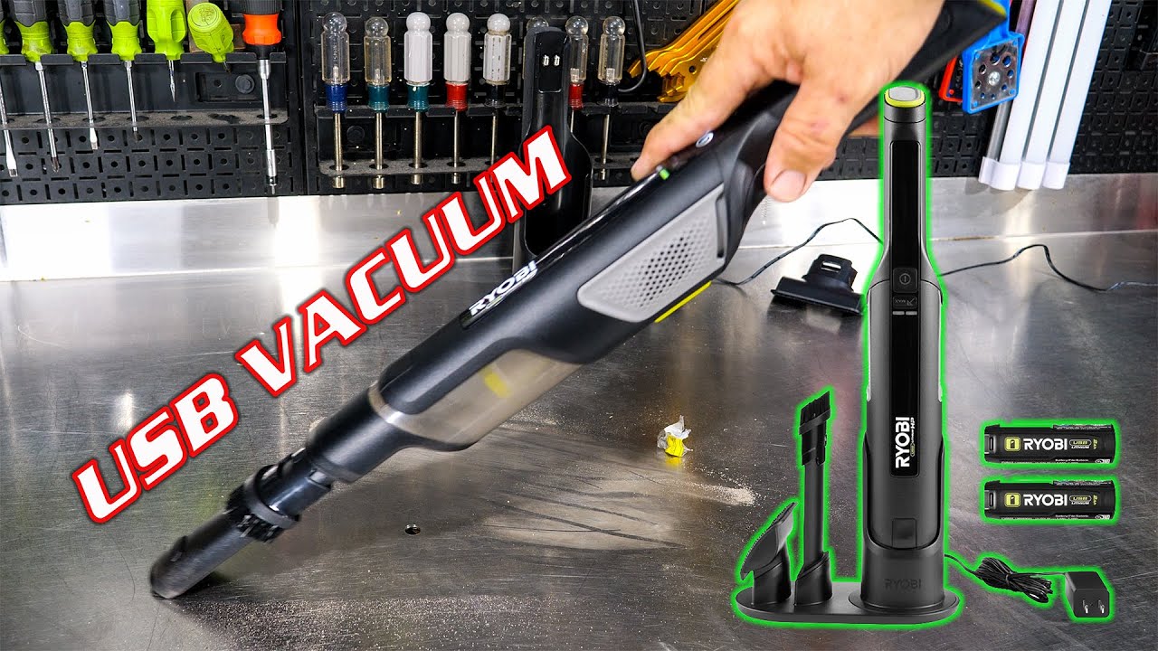 FIRST LOOK! RYOBI USB LITHIUM HP Compact Hand Vacuum Kit