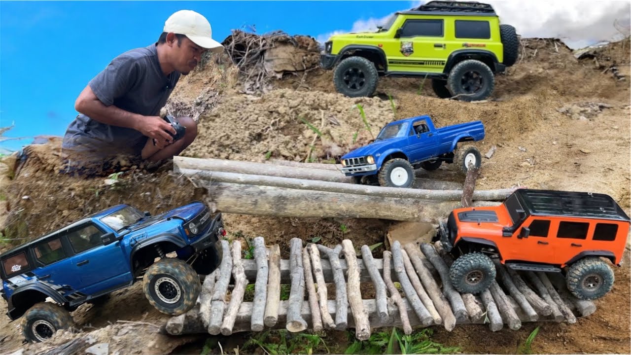 STIKER BARU DI MOBIL RUBICON DAN LANGSUNG OFFROAD DI JALAN TEBING