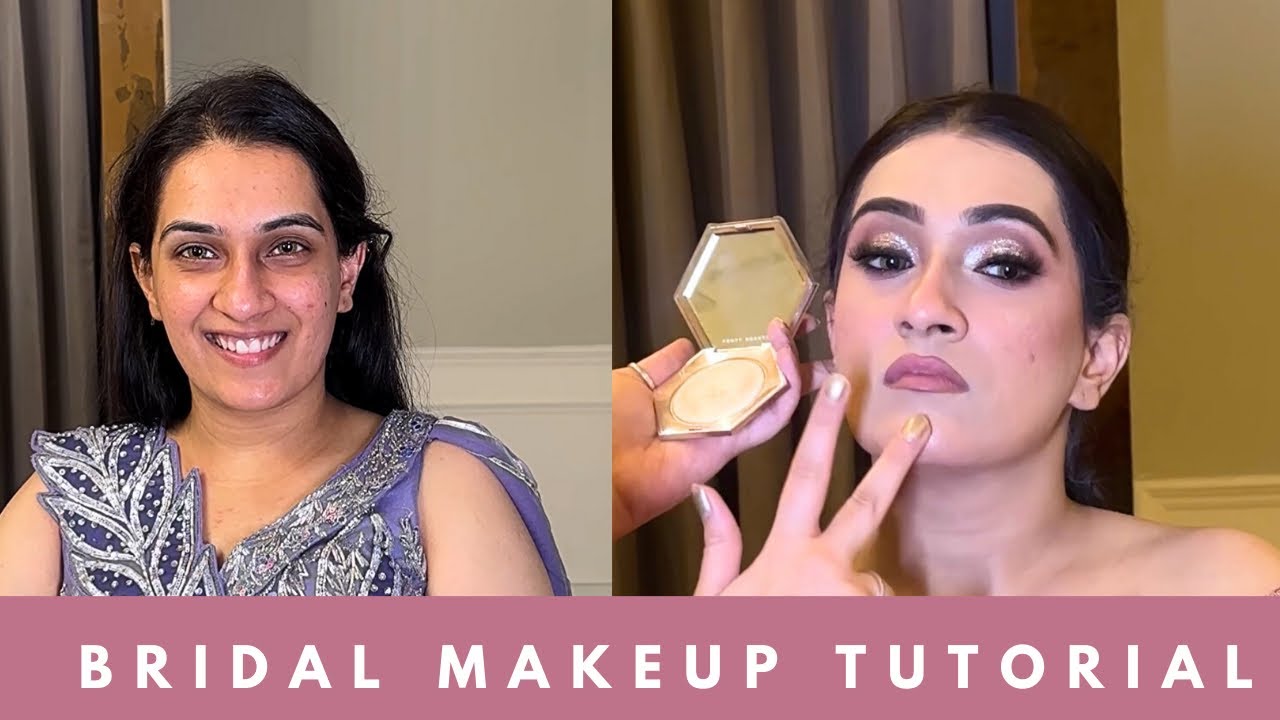 Evening Glitter Bride by ​⁠@Amanmakeupartist |Full HD Bridal Makeup Tutorial|All Products Revealed