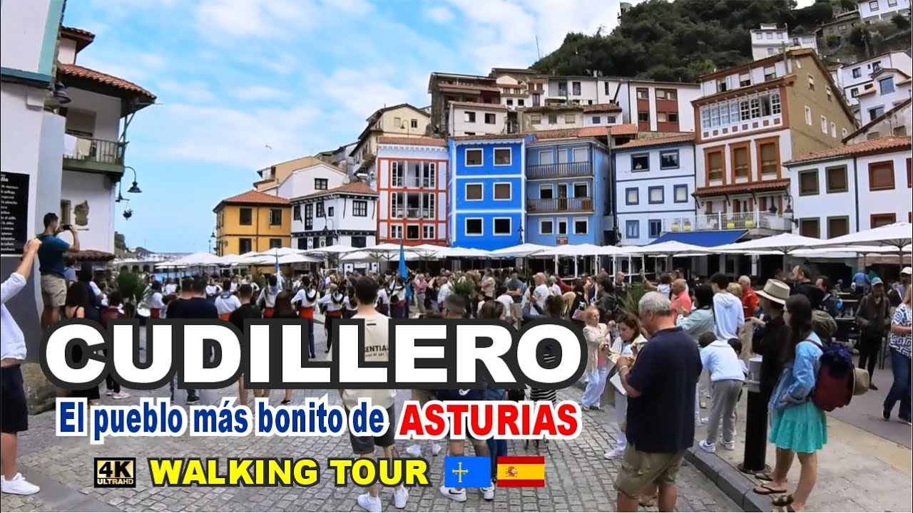 CUDILLERO (4K) ⛵️ El Pueblo más Bonito de ASTURIAS #walkingtour