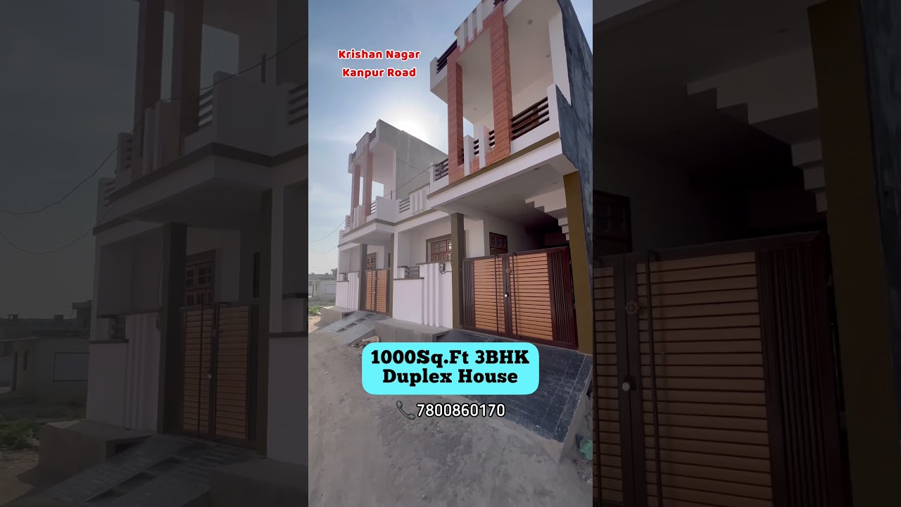 1000Sq.Ft 3BHK Duplex House For Sale Kanpur Road Krishna Nagar #dainfravlogs #lucknow #house