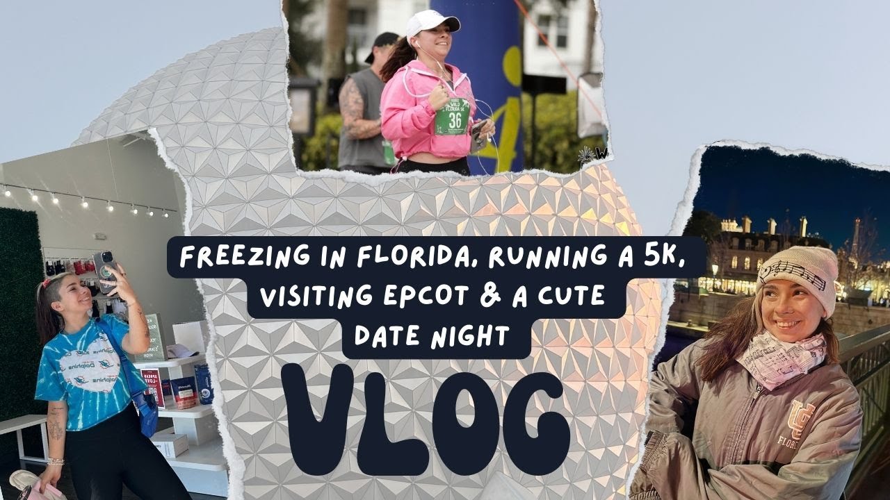 FREEZING in Florida, Running a 5K, Visiting EPCOT & a Cute Date Night