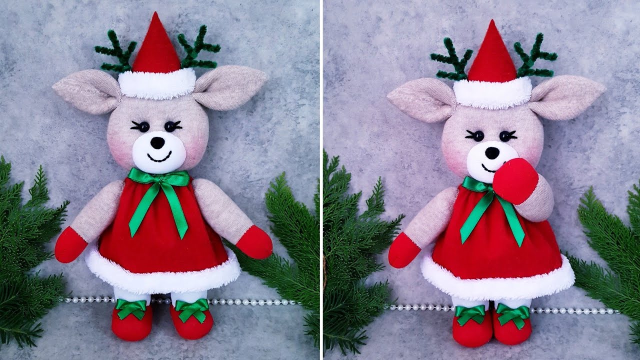 🎄Игрушечный рождественский олень/🎉Отличный подарок, который порадует детей